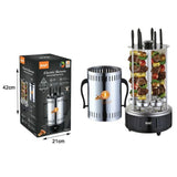 الشواية الكهربائية الدوارة مع شوك للشوي للأكل الصحي