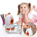 روبوت الرسم الألي هو يرسم وابنك يلون