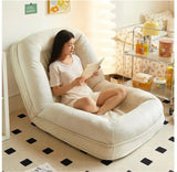 كرسي وسرير استرخاء 2*1 قابل للتعديل والطي متعدد الوضعيات