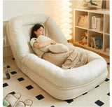 كرسي وسرير استرخاء 2*1 قابل للتعديل والطي متعدد الوضعيات