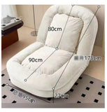 كرسي وسرير استرخاء 2*1 قابل للتعديل والطي متعدد الوضعيات