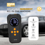 مشغل بطارية السيارة بمنفاخ إطارات مدمج وباور بانك بسعة 6000 ملي أمبير