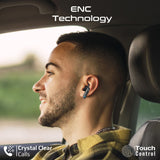 شاحن هاتف لاسلكي مغناطيسي للسيارة 2 في 1 من بروميت بقوة 15 واط مع سماعة لاسلكية مدمجة بتقنية ENC