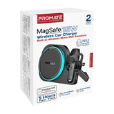 شاحن هاتف لاسلكي مغناطيسي للسيارة 2 في 1 من بروميت بقوة 15 واط مع سماعة لاسلكية مدمجة بتقنية ENC