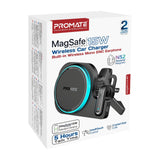 شاحن هاتف لاسلكي مغناطيسي للسيارة 2 في 1 من بروميت بقوة 15 واط مع سماعة لاسلكية مدمجة بتقنية ENC
