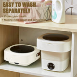 غسالة ملابس صغيرة محمولة قابلة للطي