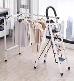 مجفف ملابس قابل للطي مع سلم للمنزل 2*1