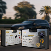 مشغل بطارية السيارة بمنفاخ إطارات مدمج وباور بانك بسعة 6000 ملي أمبير