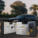 مشغل بطارية السيارة بمنفاخ إطارات مدمج وباور بانك بسعة 6000 ملي أمبير