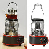 دفاية غاز محموله 2في1 للبر والتخييم مزوده بموقد للطهي